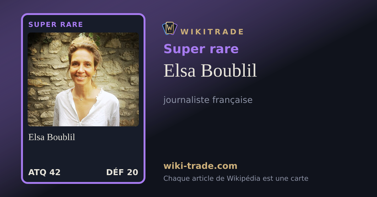 Elsa Boublil — carte Super rare