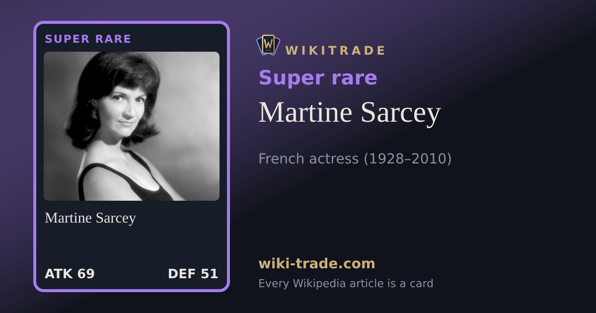 Martine Sarcey — Super rare card