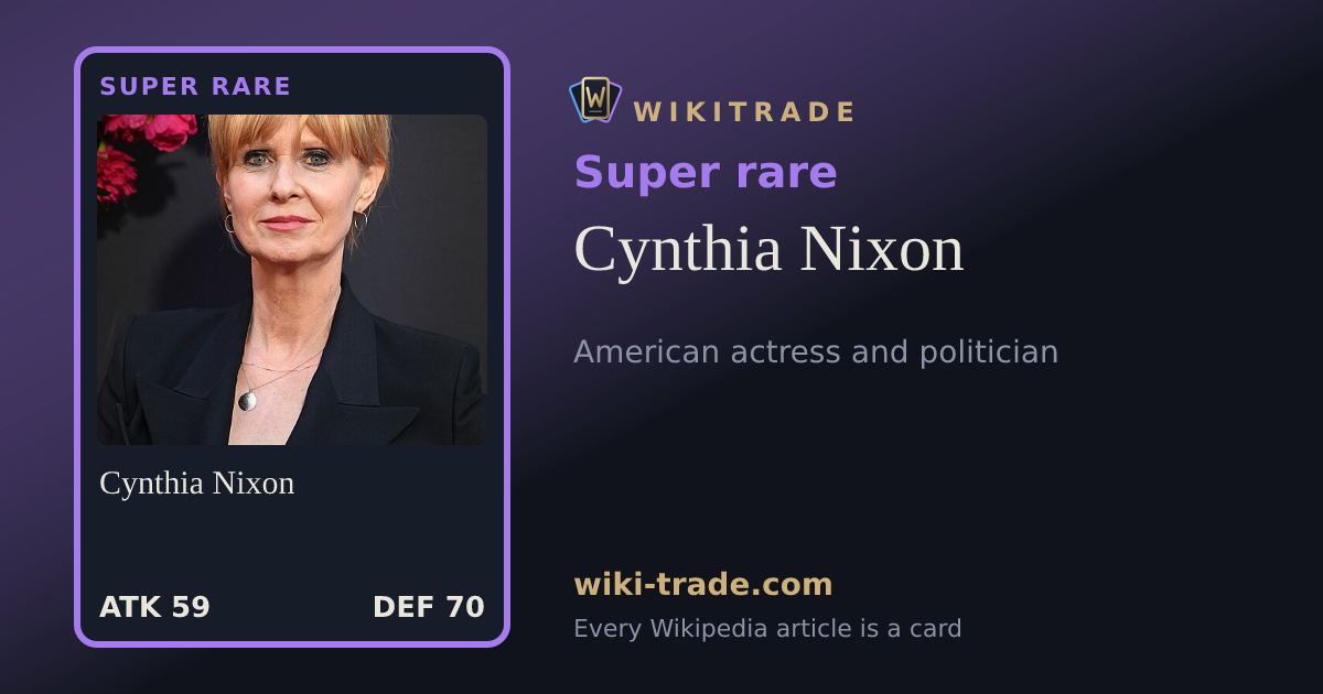 Cynthia Nixon — Super rare card
