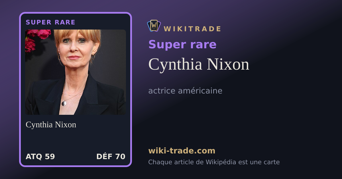 Cynthia Nixon — carte Super rare
