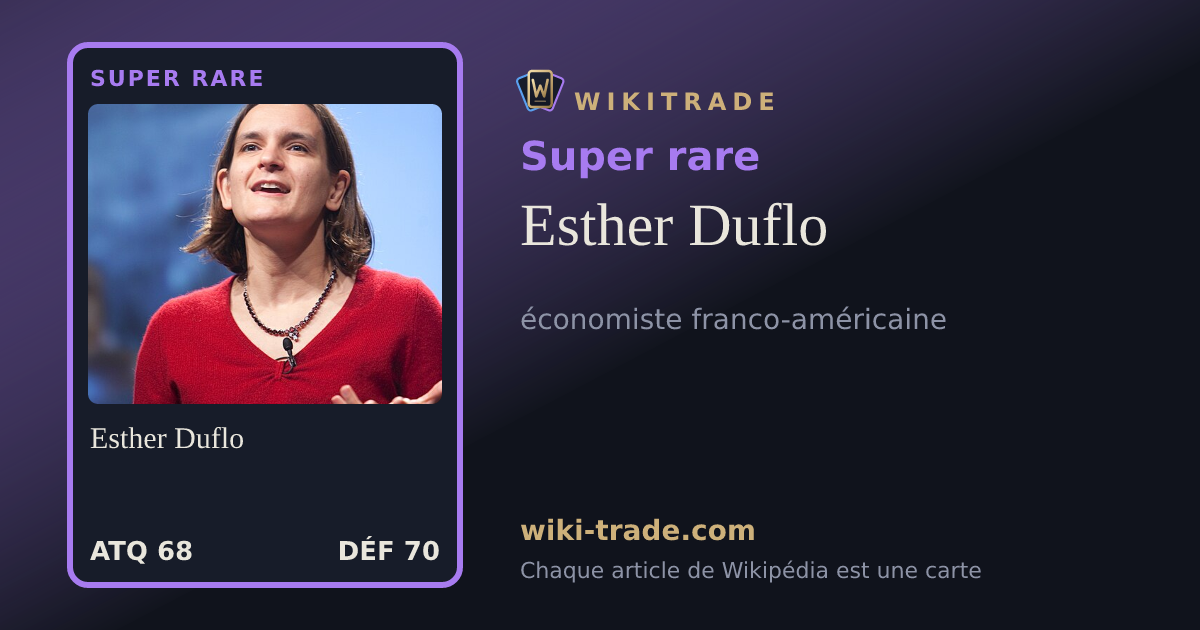 Esther Duflo — carte Super rare
