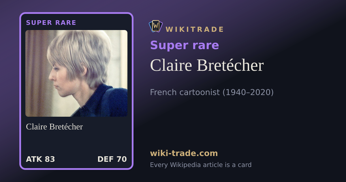 Claire Bretécher — Super rare card