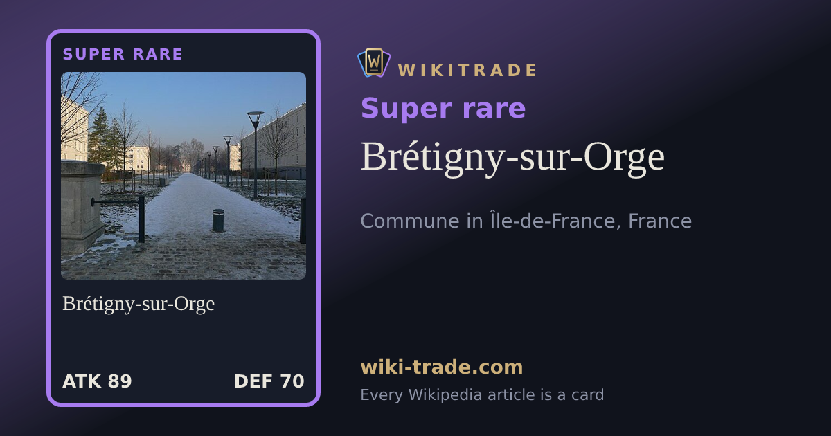 Brétigny-sur-Orge — Super rare card
