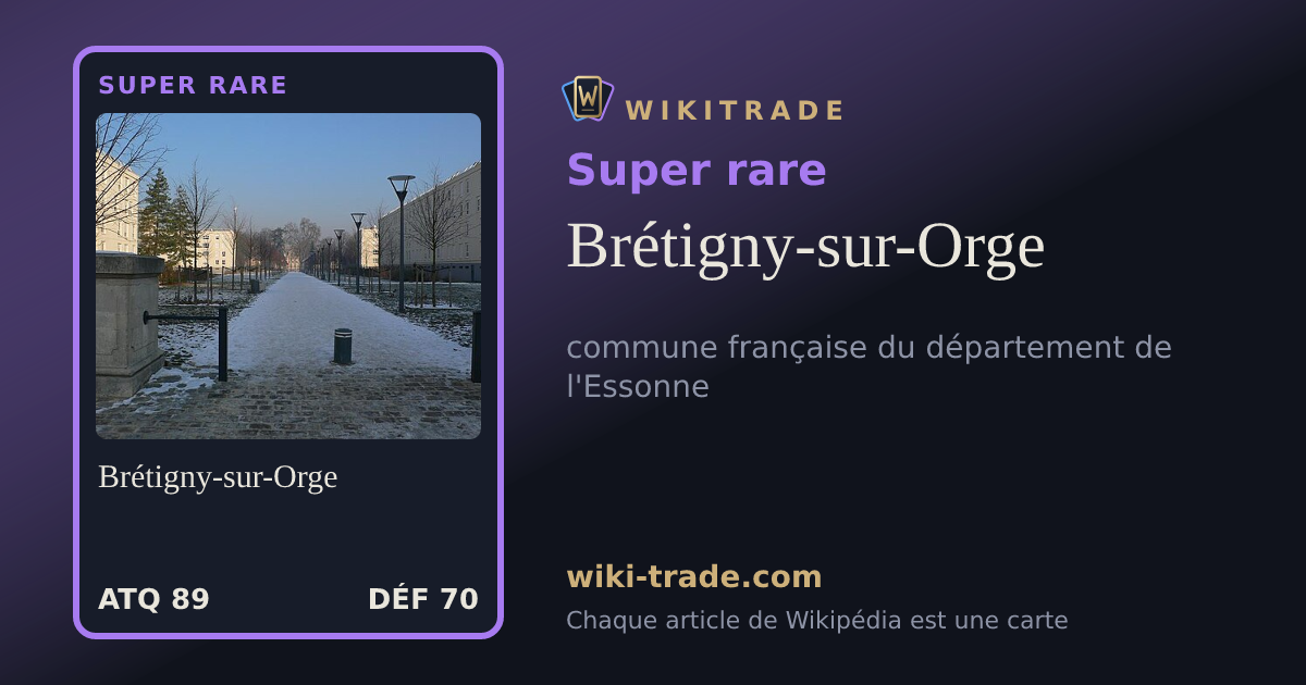 Brétigny-sur-Orge — carte Super rare
