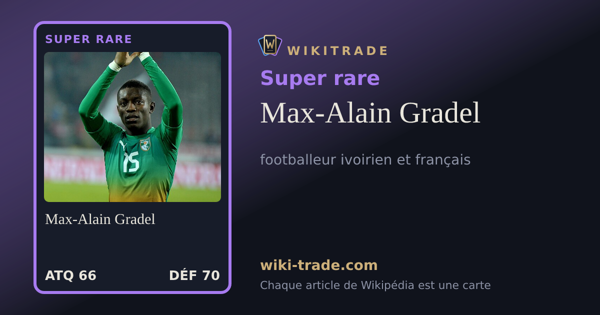 Max-Alain Gradel — carte Super rare