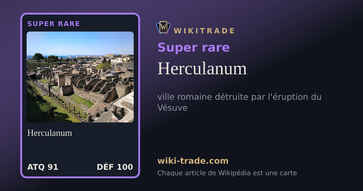 Herculanum — carte Super rare