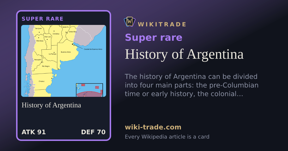History of Argentina — Super rare card
