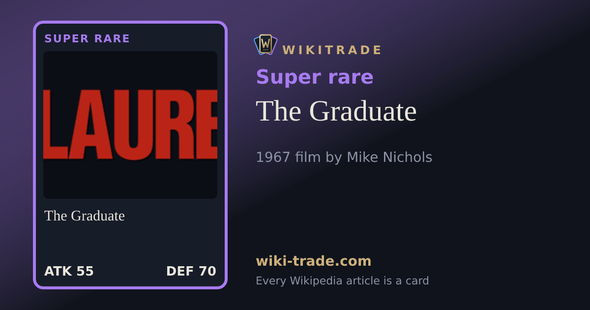 The Graduate — Super rare card