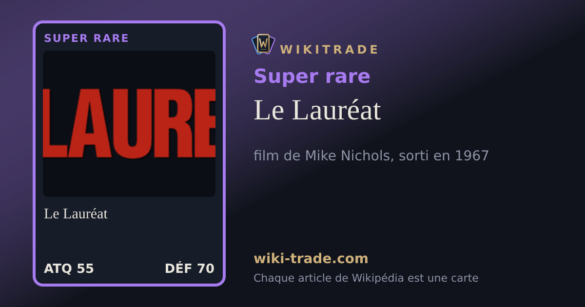 Le Lauréat — carte Super rare