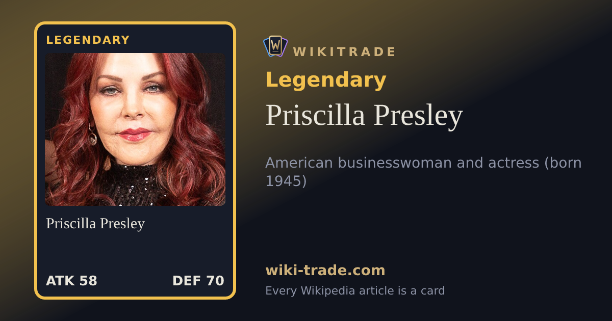 Priscilla Presley — Legendary card