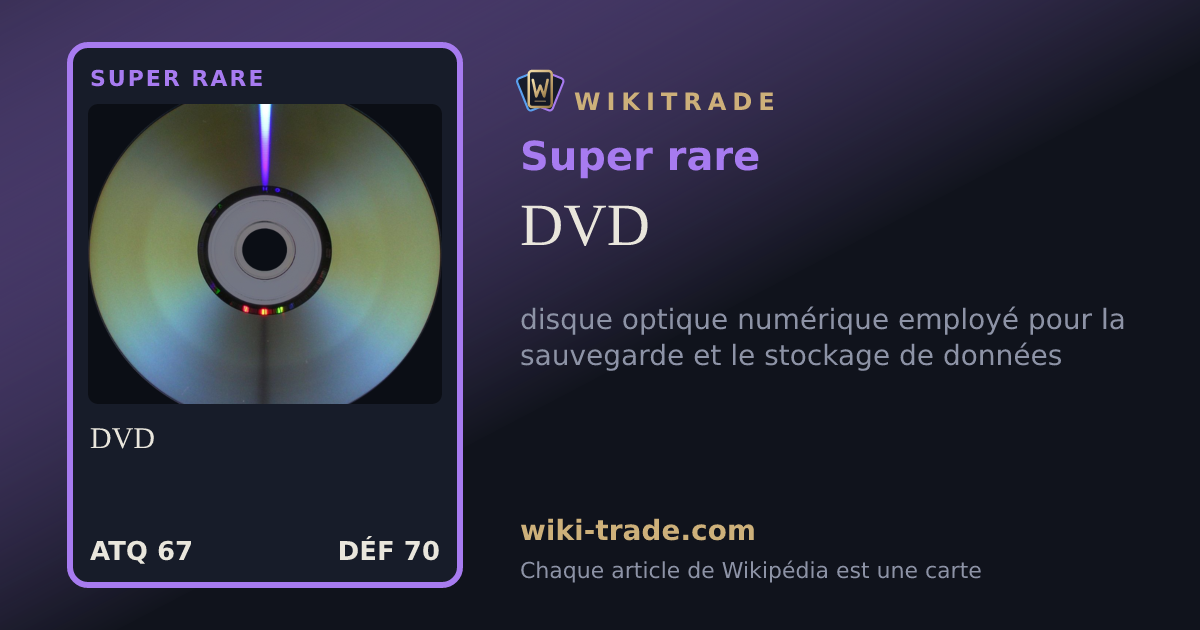 DVD — carte Super rare