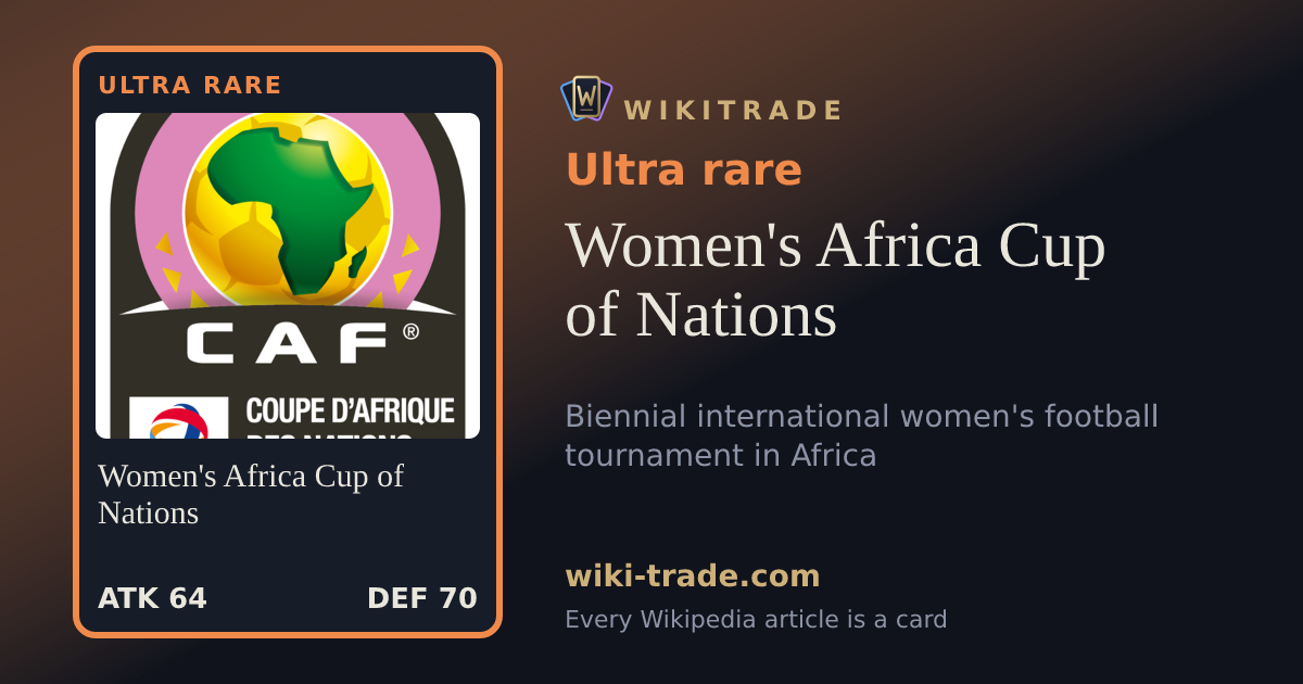 Women's Africa Cup of Nations — Ultra rare card