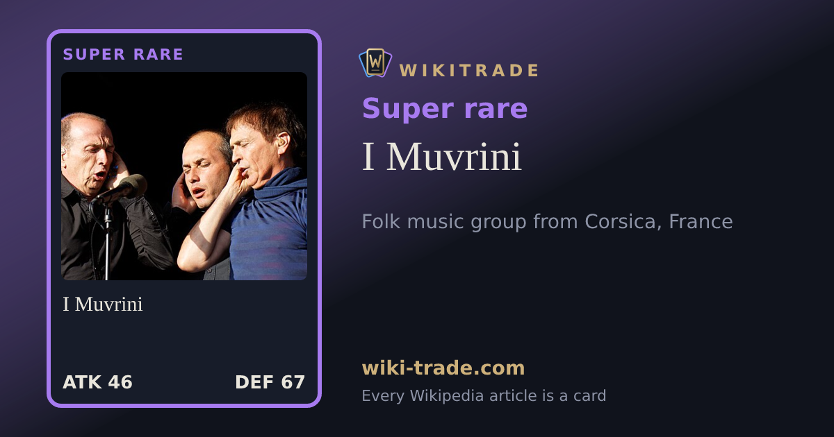 I Muvrini — Super rare card