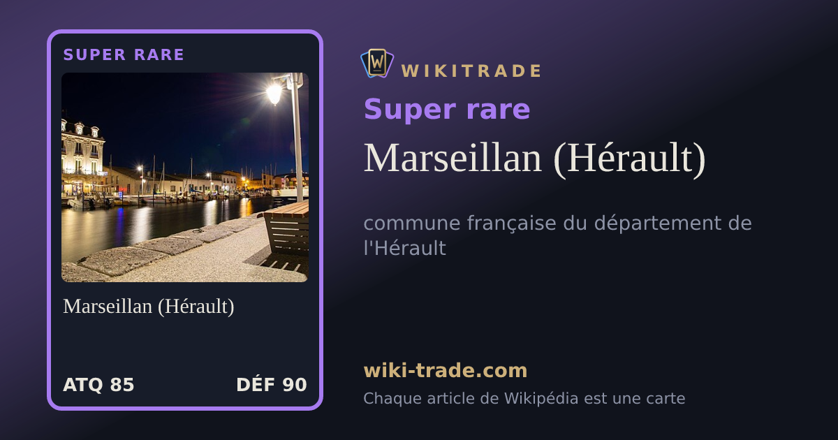 Marseillan (Hérault) — carte Super rare