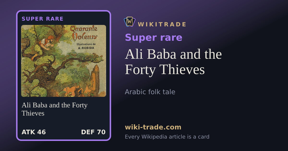 Ali Baba and the Forty Thieves — Super rare card