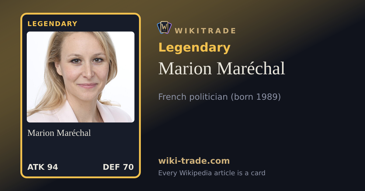 Marion Maréchal — Legendary card