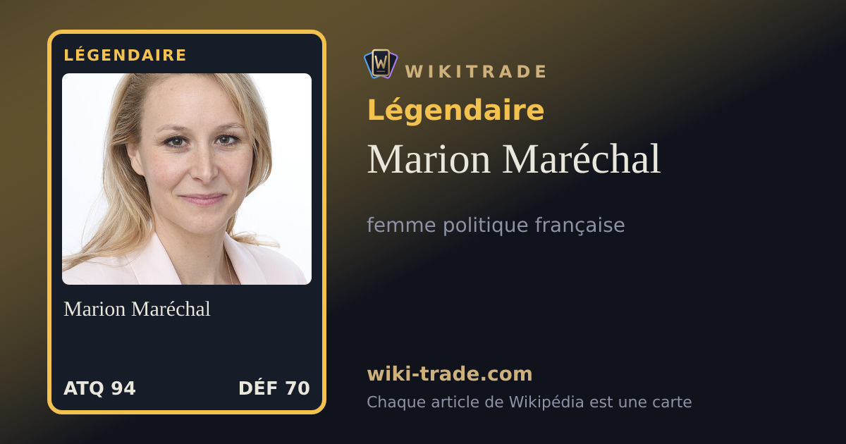 Marion Maréchal — carte Légendaire