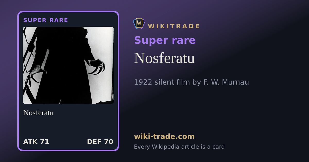 Nosferatu — Super rare card