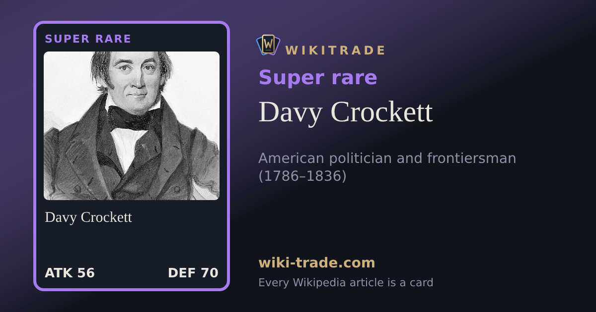 Davy Crockett — Super rare card