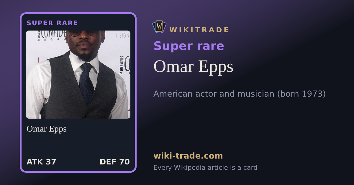 Omar Epps — Super rare card