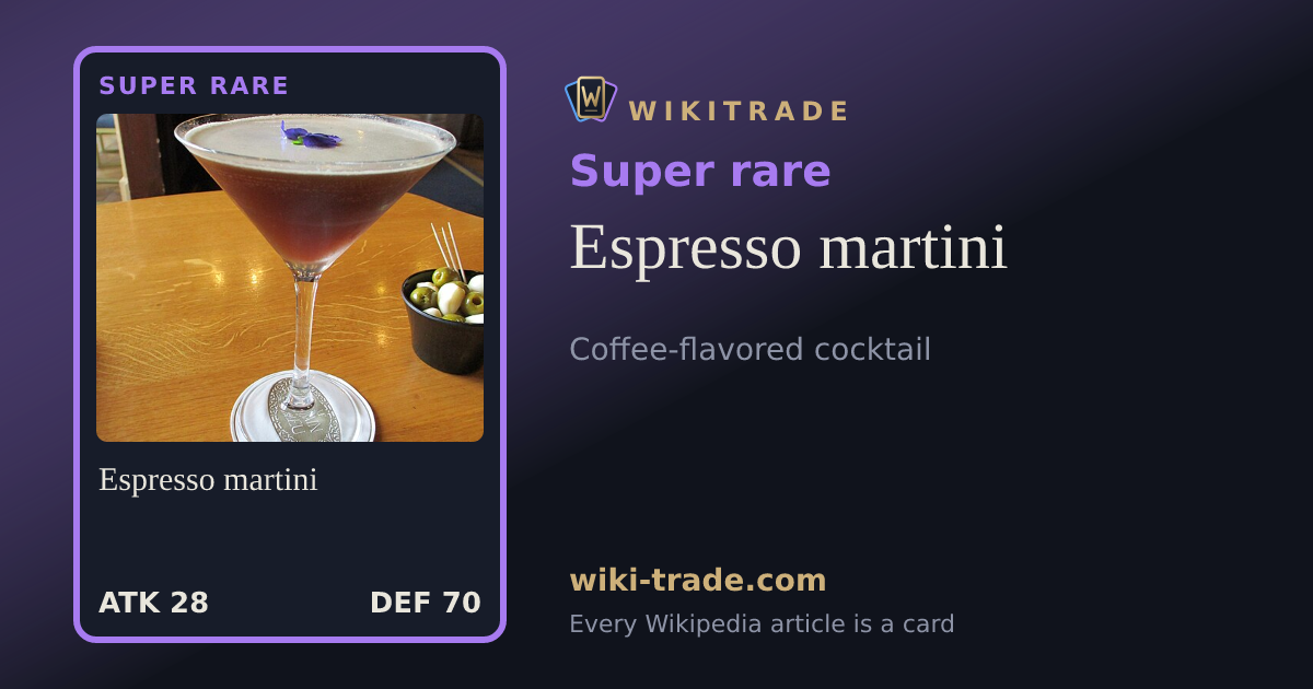 Espresso martini — Super rare card