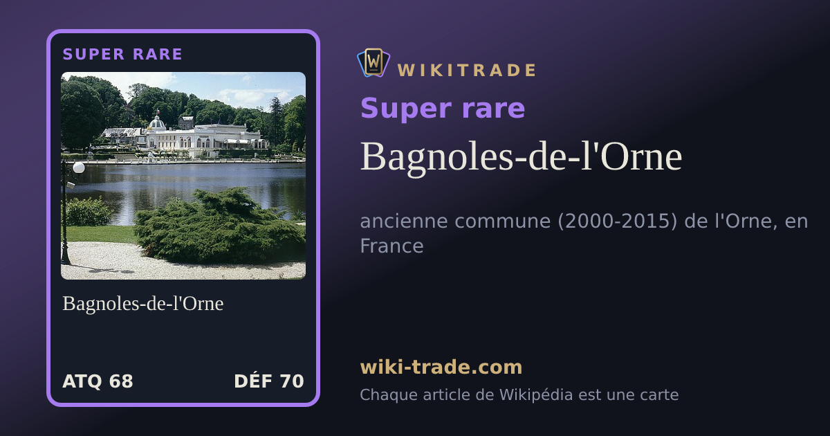Bagnoles-de-l'Orne — carte Super rare