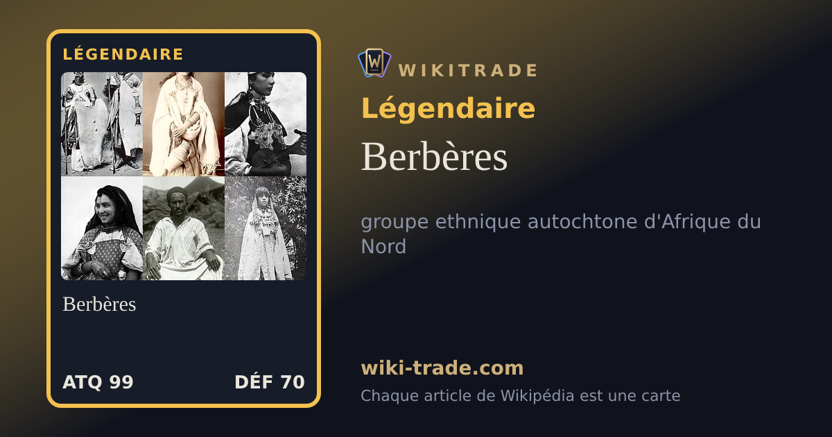 Berbères — carte Légendaire