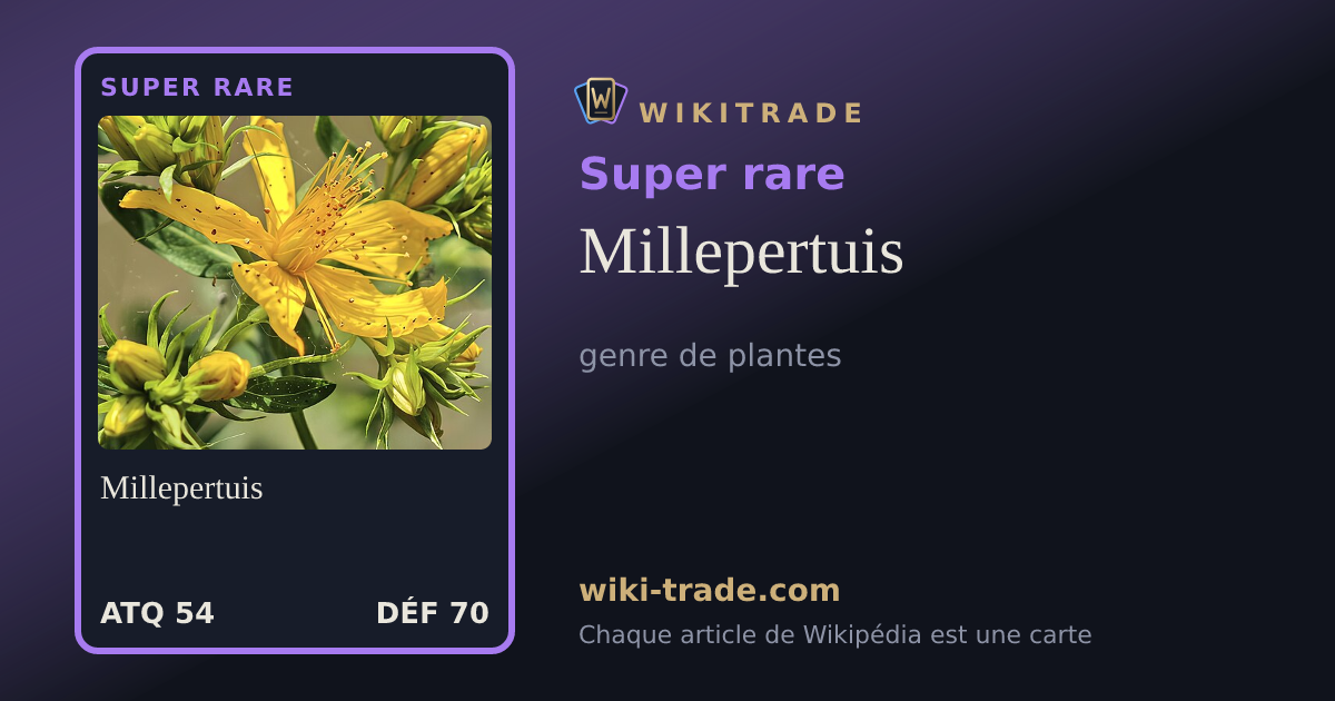 Millepertuis — carte Super rare