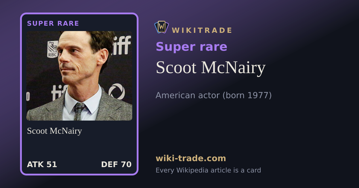 Scoot McNairy — Super rare card
