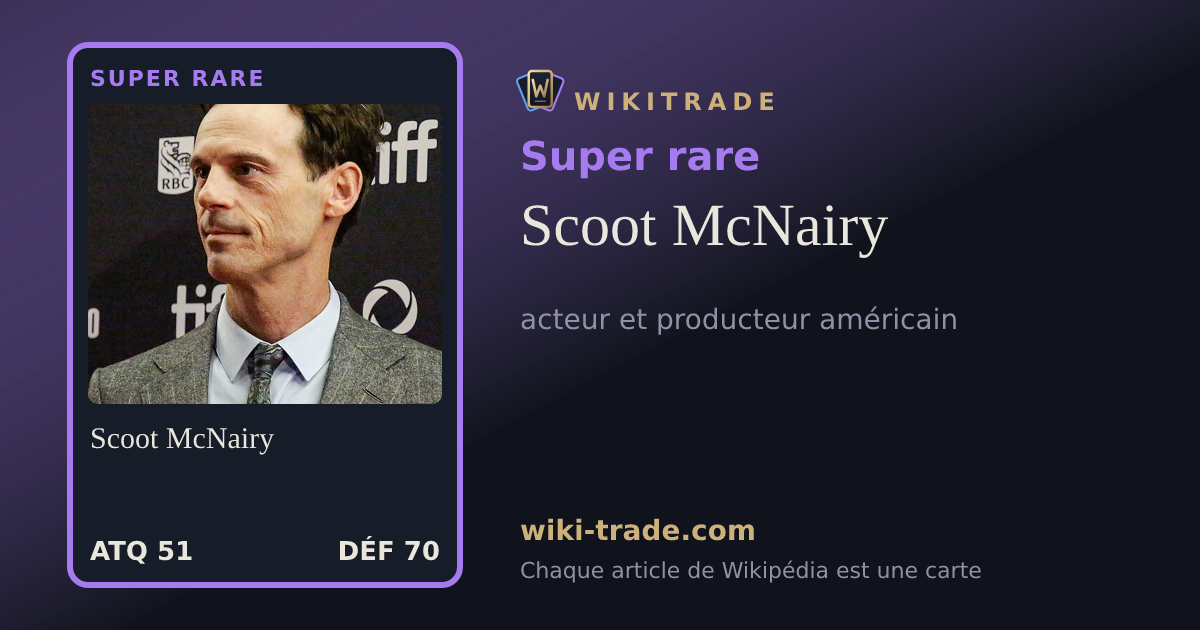 Scoot McNairy — carte Super rare