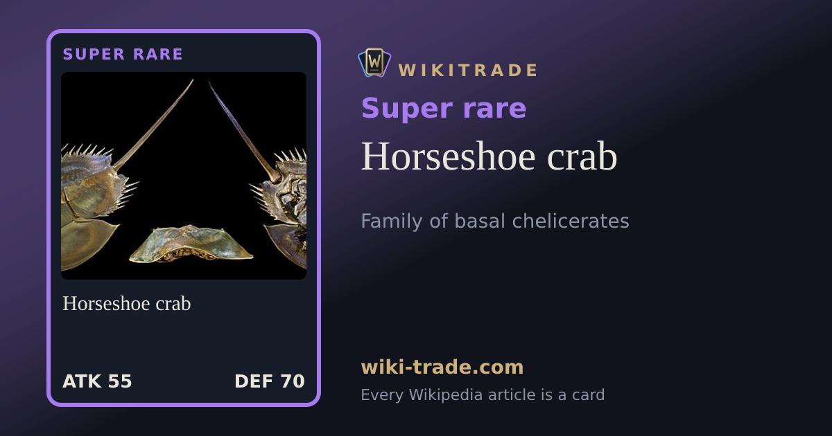 Horseshoe crab — Super rare card