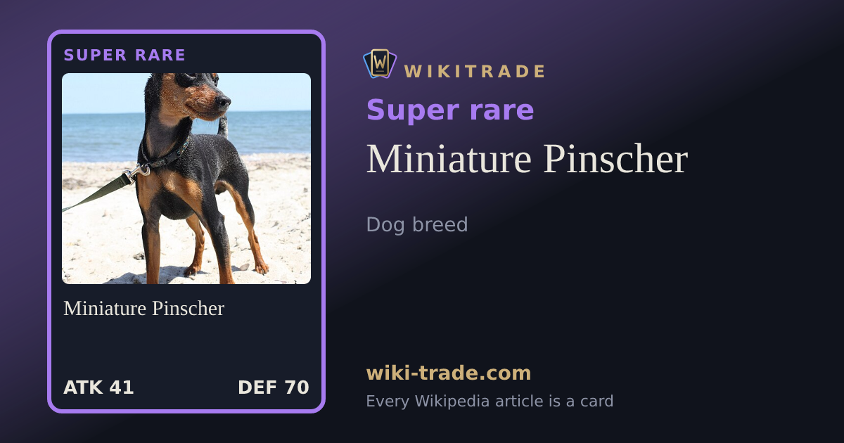 Miniature Pinscher — Super rare card