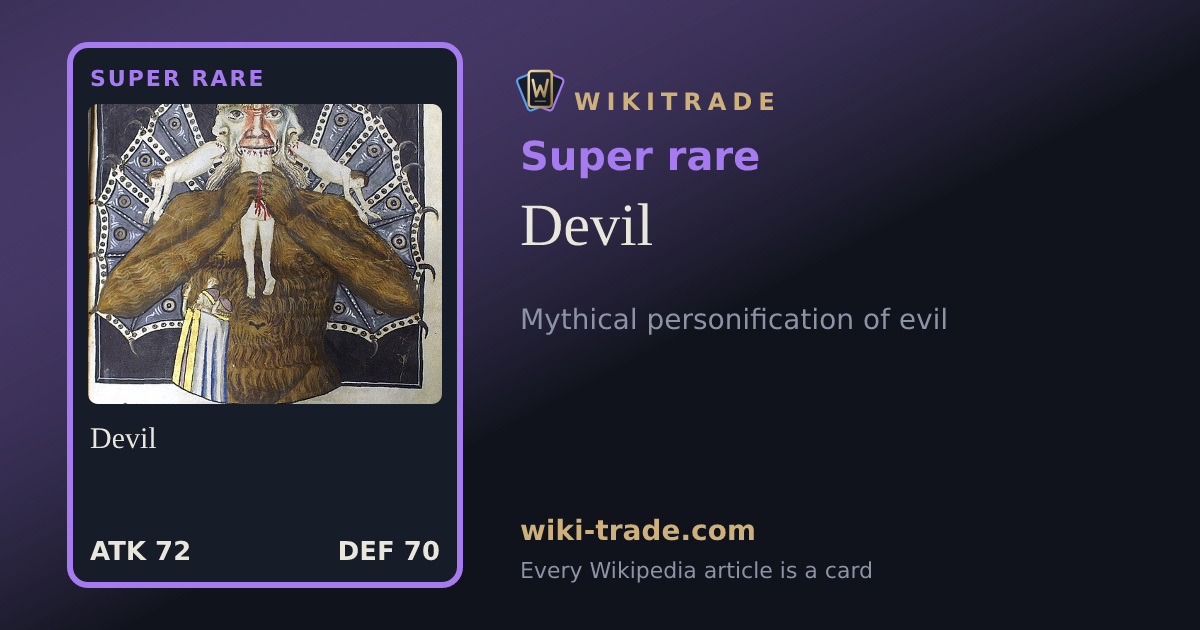 Devil — Super rare card