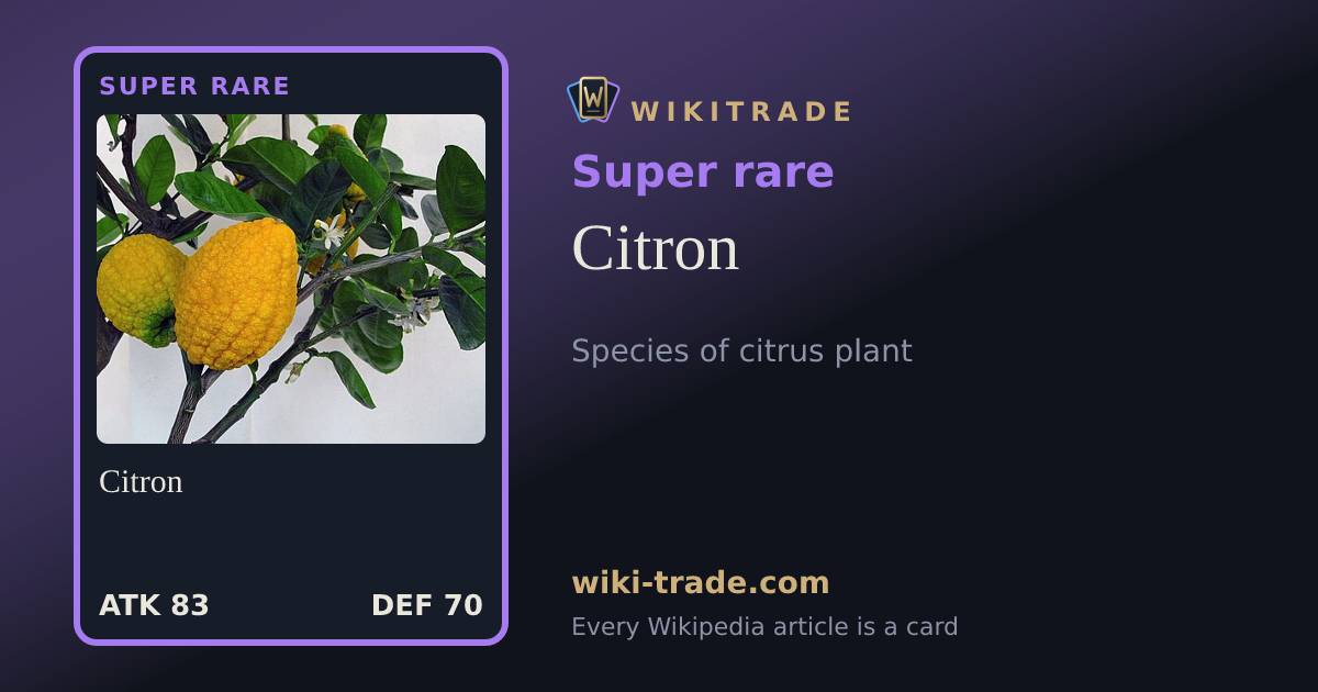 Citron — Super rare card