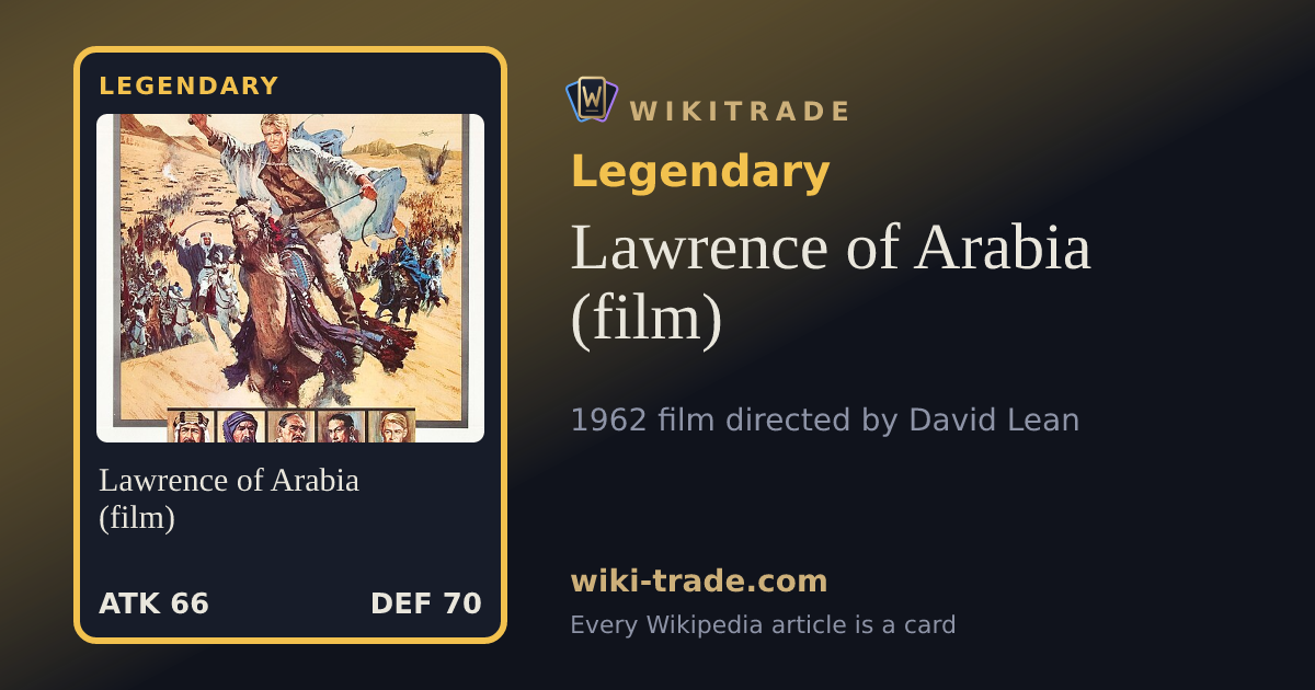 Lawrence of Arabia (film) — Legendary card