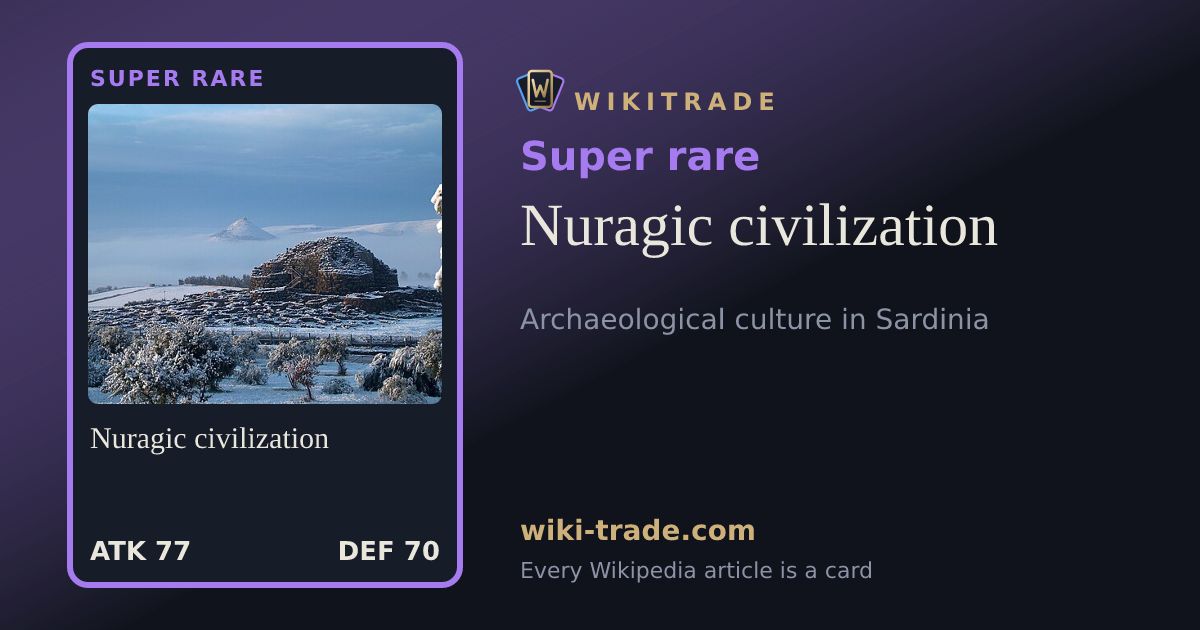 Nuragic civilization — Super rare card