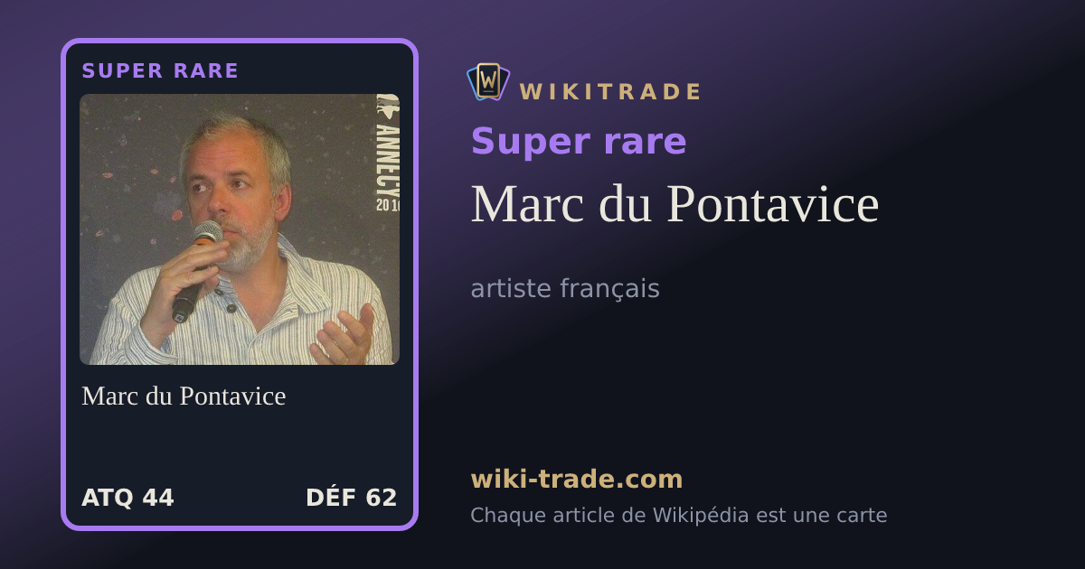 Marc du Pontavice — carte Super rare