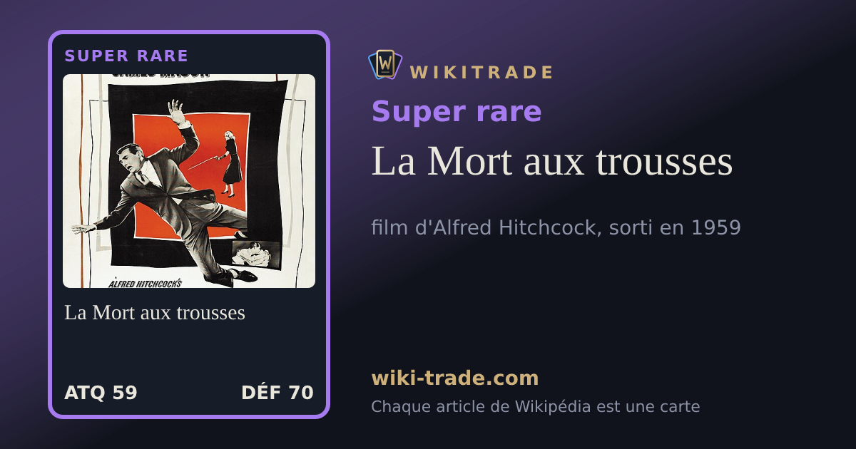 La Mort aux trousses — carte Super rare
