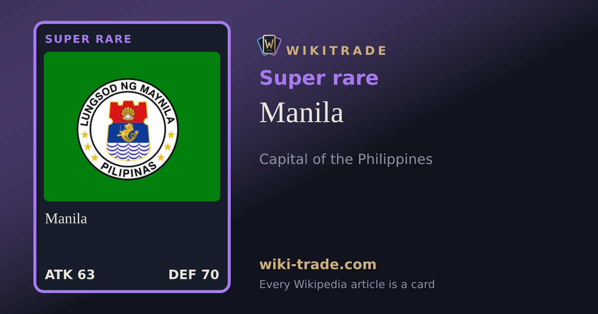 Manila — Super rare card