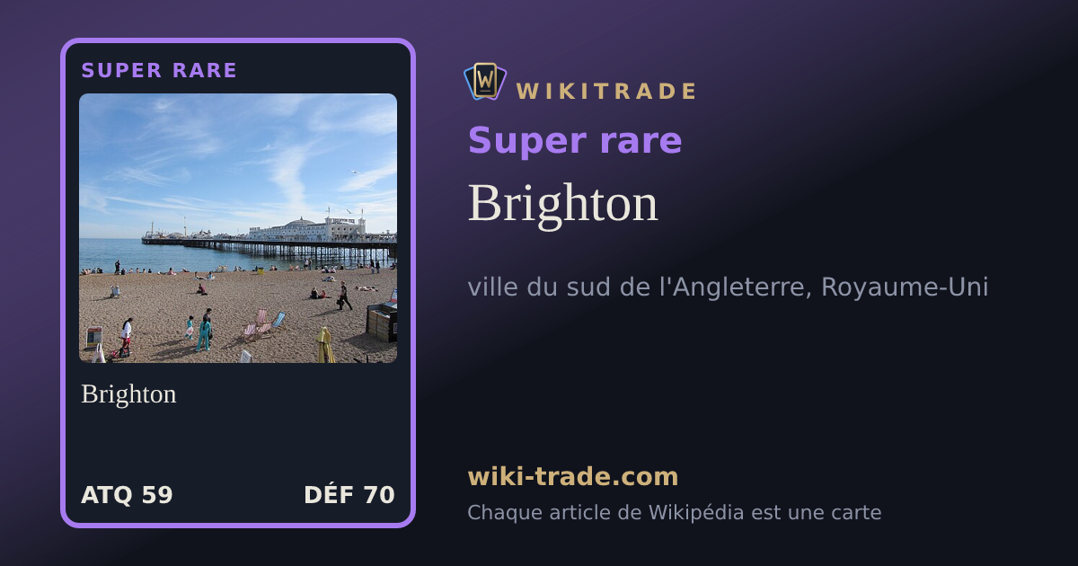 Brighton — carte Super rare