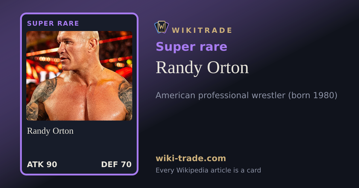 Randy Orton — Super rare card