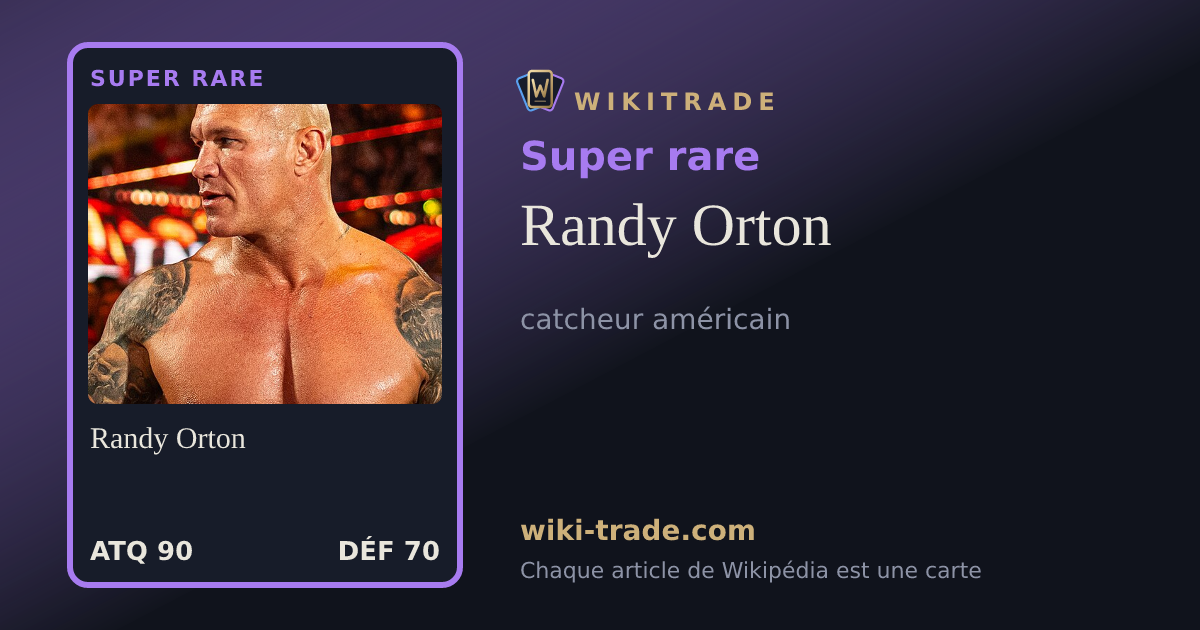 Randy Orton — carte Super rare