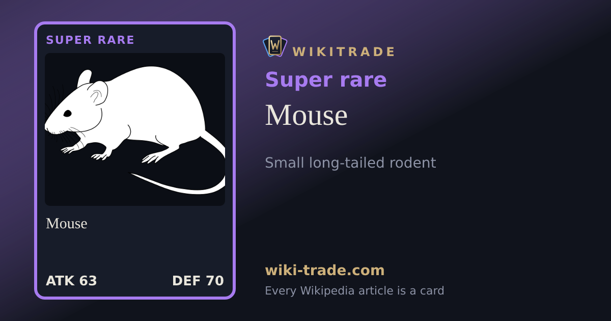 Mouse — Super rare card