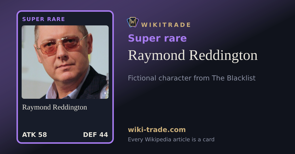 Raymond Reddington — Super rare card