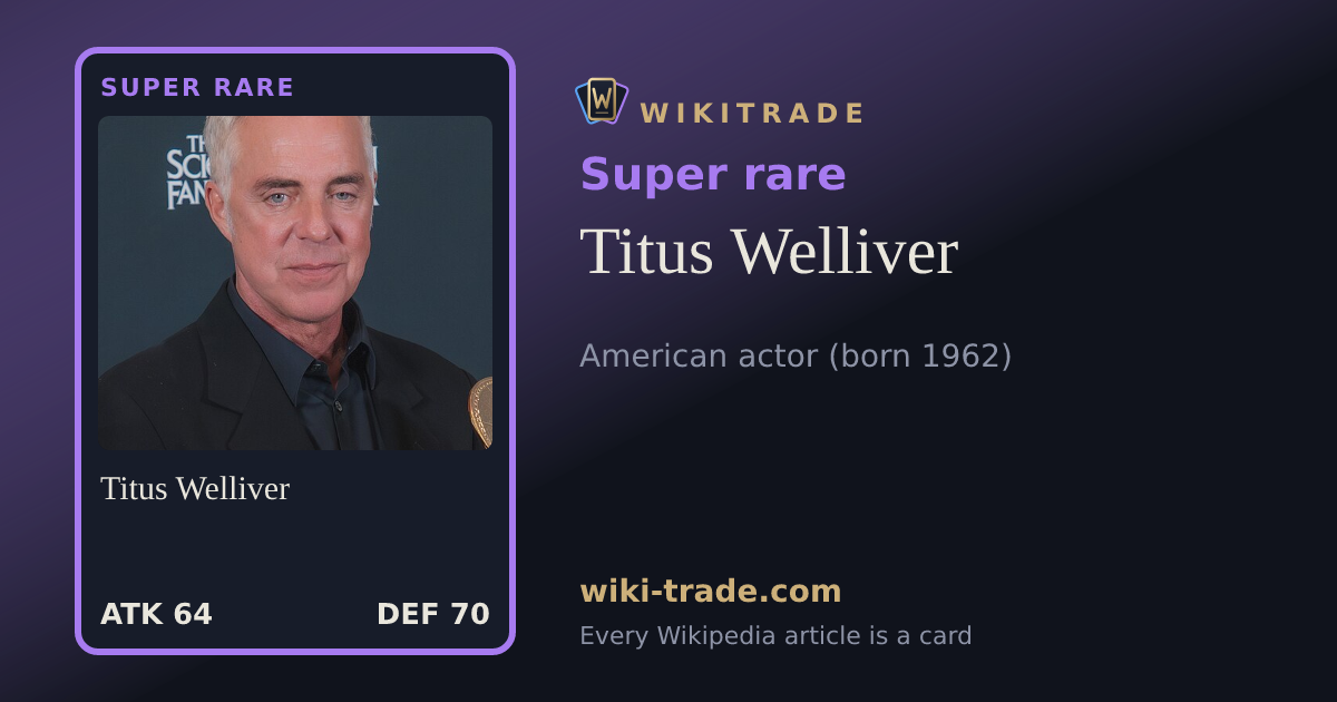 Titus Welliver — Super rare card