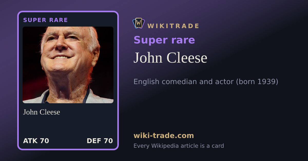 John Cleese — Super rare card