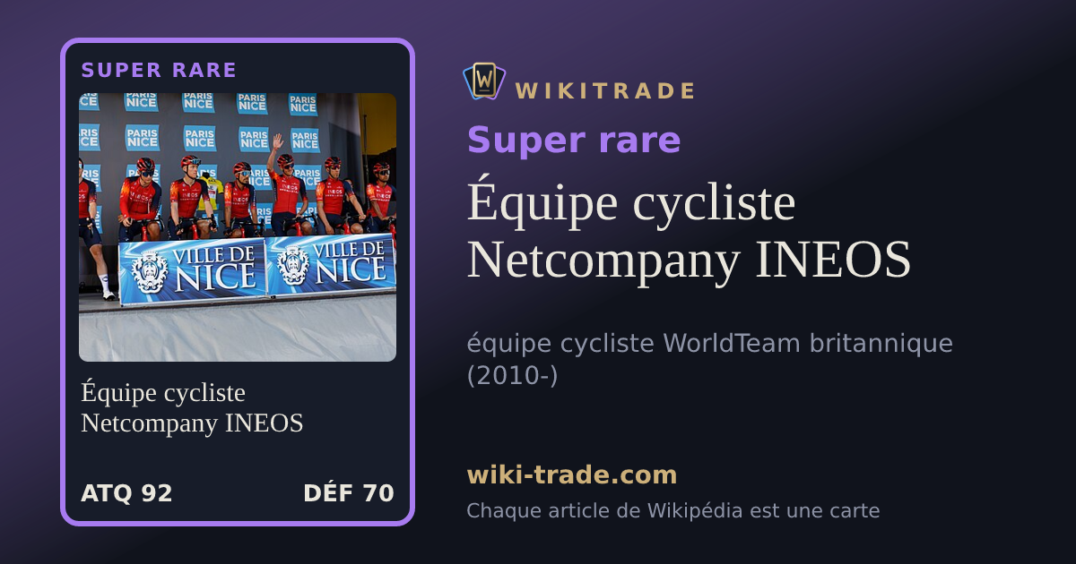 Équipe cycliste Netcompany INEOS — carte Super rare
