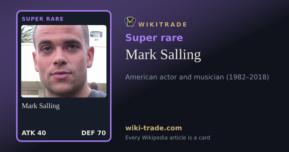 Mark Salling — Super rare card