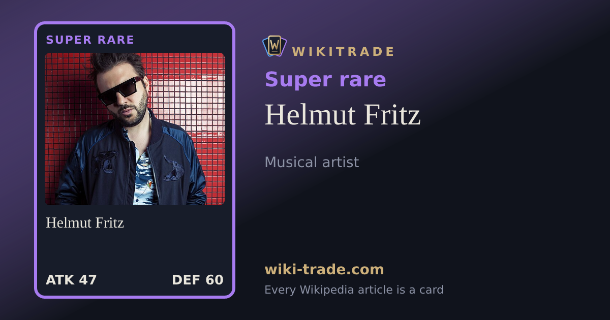 Helmut Fritz — Super rare card