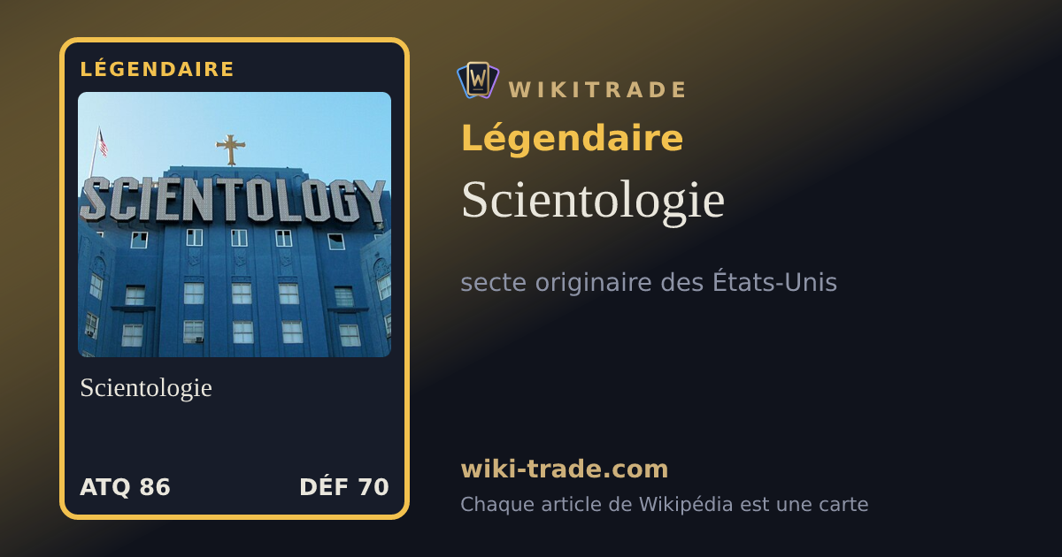 Scientologie — carte Légendaire